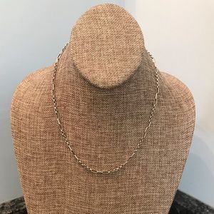 (SOLD)Silver tone chain necklace